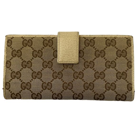 Authentic Gucci Brown Monogram Double Sided  Long Wallet - Picture 4 of 13